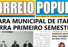 316 Edição Impressa, Ano 9 Capa do Jornal Correio Popular Edição 316